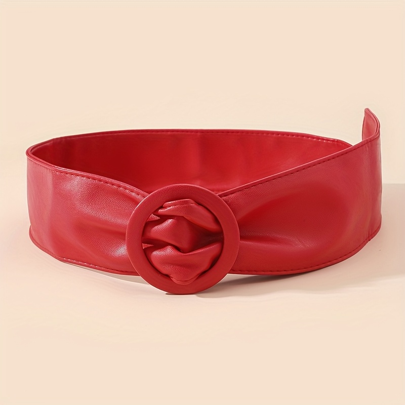 Stylish Waist Belt with Decorative Buckle for Women's High End Look